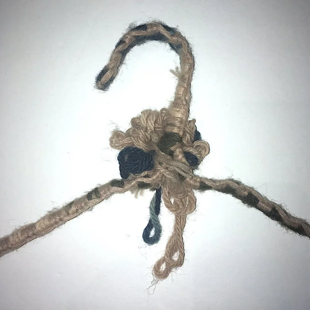 Vintage Crochet Hanger